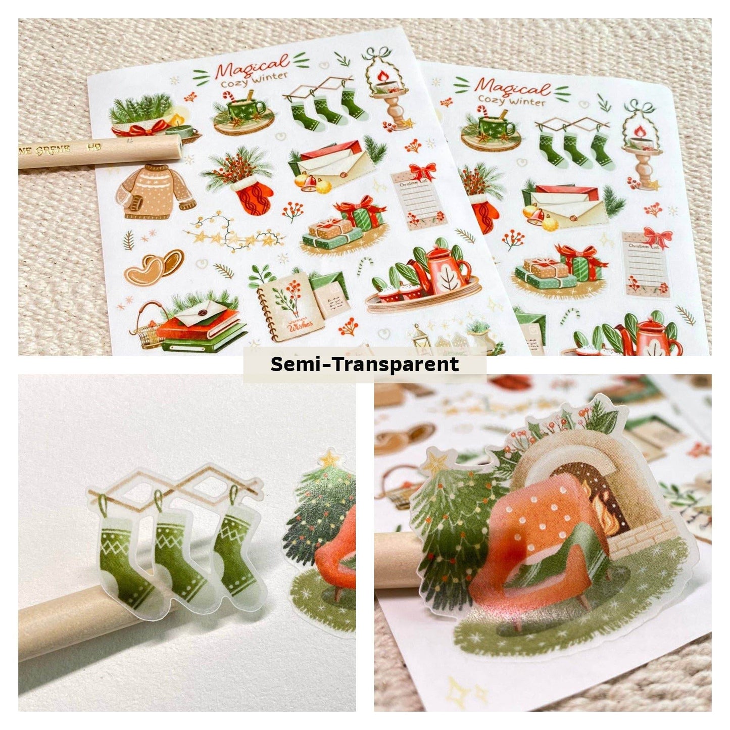 LETTOOn - Stickervel - Magische Gezellige Winter - The Dreamer's Bookshop.