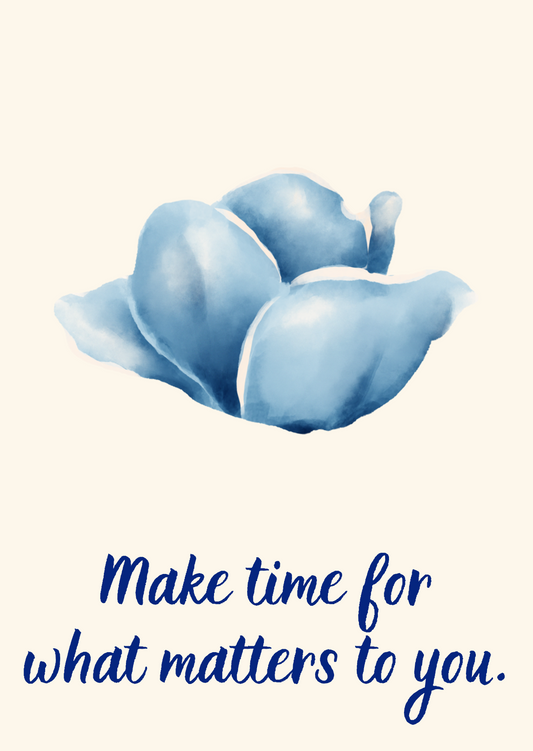 The Dreamer's Bookshop "Make time" Love Yourself Card - The Dreamer's Bookshop.
