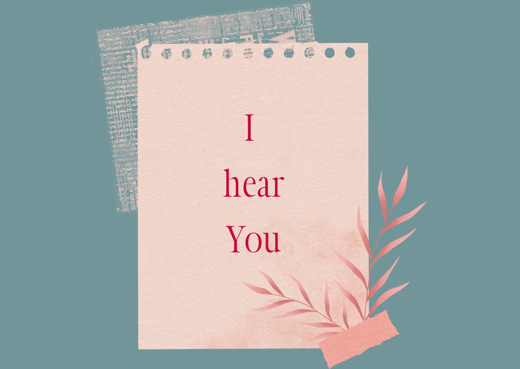 The Dreamer's Bookshop "Hear" Appreciation Card - The Dreamer's Bookshop.