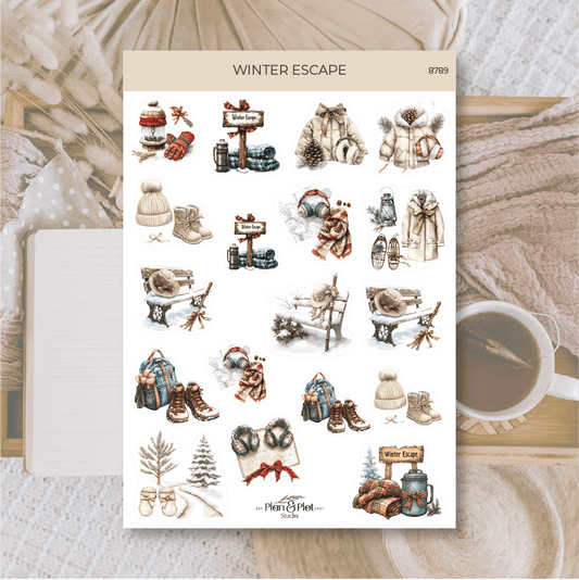 Plan & Plot Studio - Wintervakantie | Stickers - The Dreamer's Bookshop.