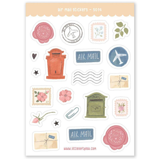 Little Lefty Lou - Luchtpoststickers (S014) - The Dreamer's Bookshop.