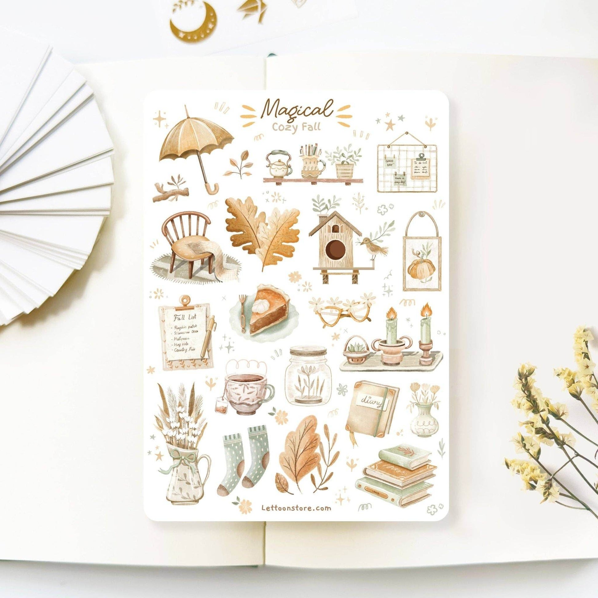 LETTOOn - Stickervel - Magical Cosy Fall - The Dreamer's Bookshop.