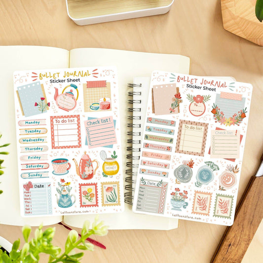 LETTOOn - Stickervel - Bullet Journal Essentials - The Dreamer's Bookshop.