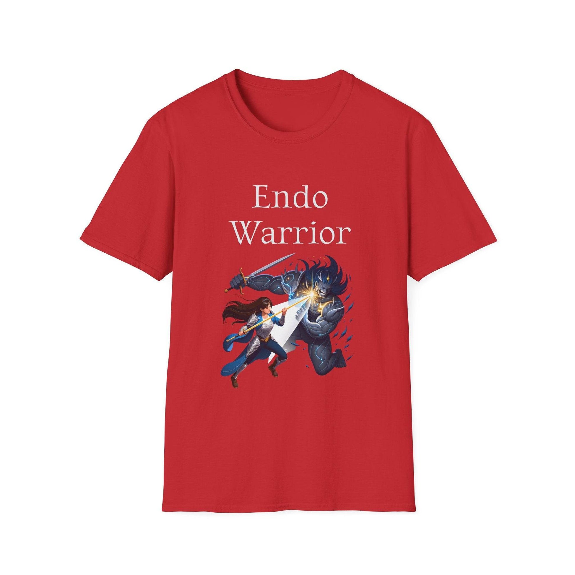 Endometriosis Warrior Unisex Softstyle T-Shirt - Empowering Battle for Women's Health - The Dreamer's Bookshop.