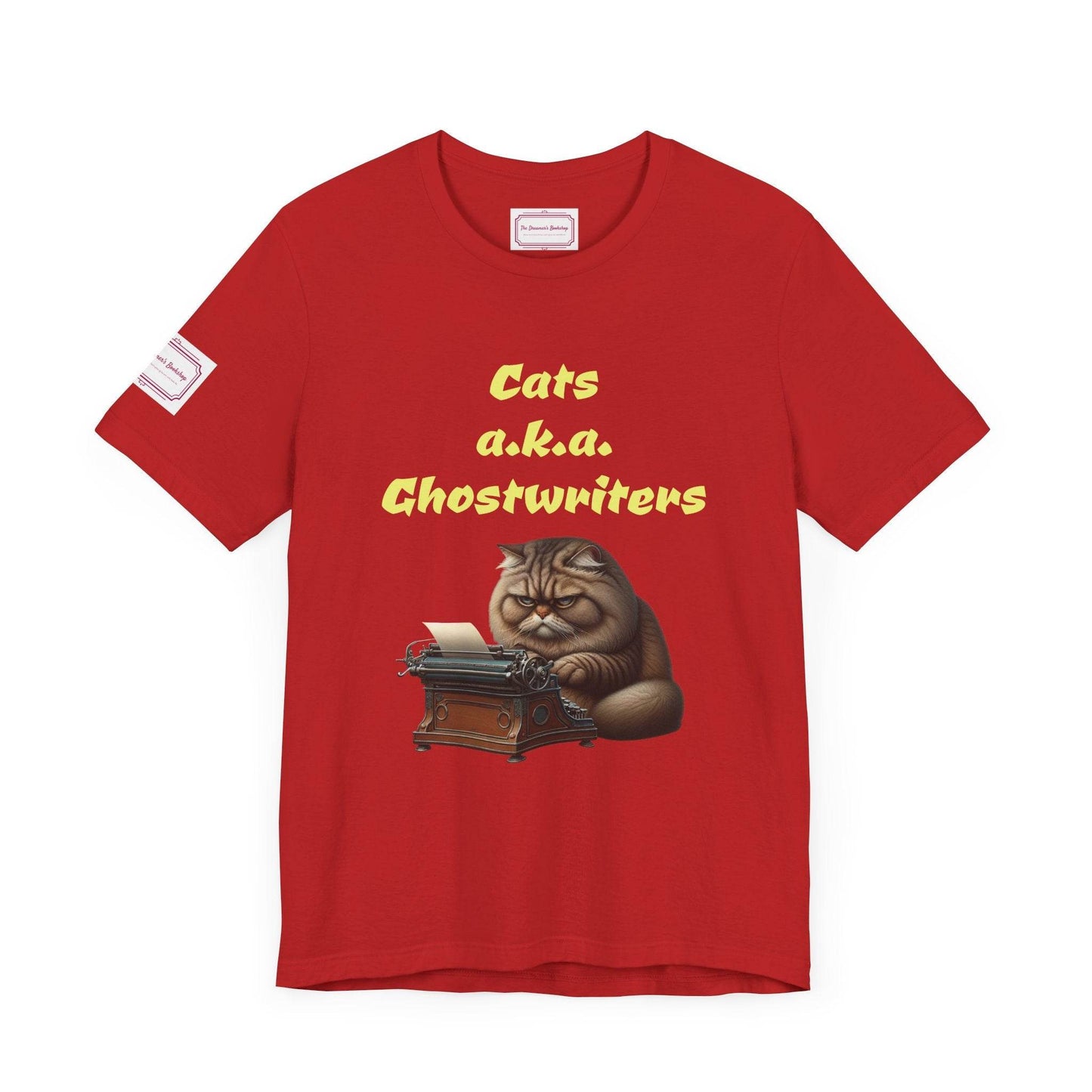 Cats Ghostwriters Tee - Fun Short Sleeve Shirt for Writers & Book Lovers - The Dreamer's Bookshop.