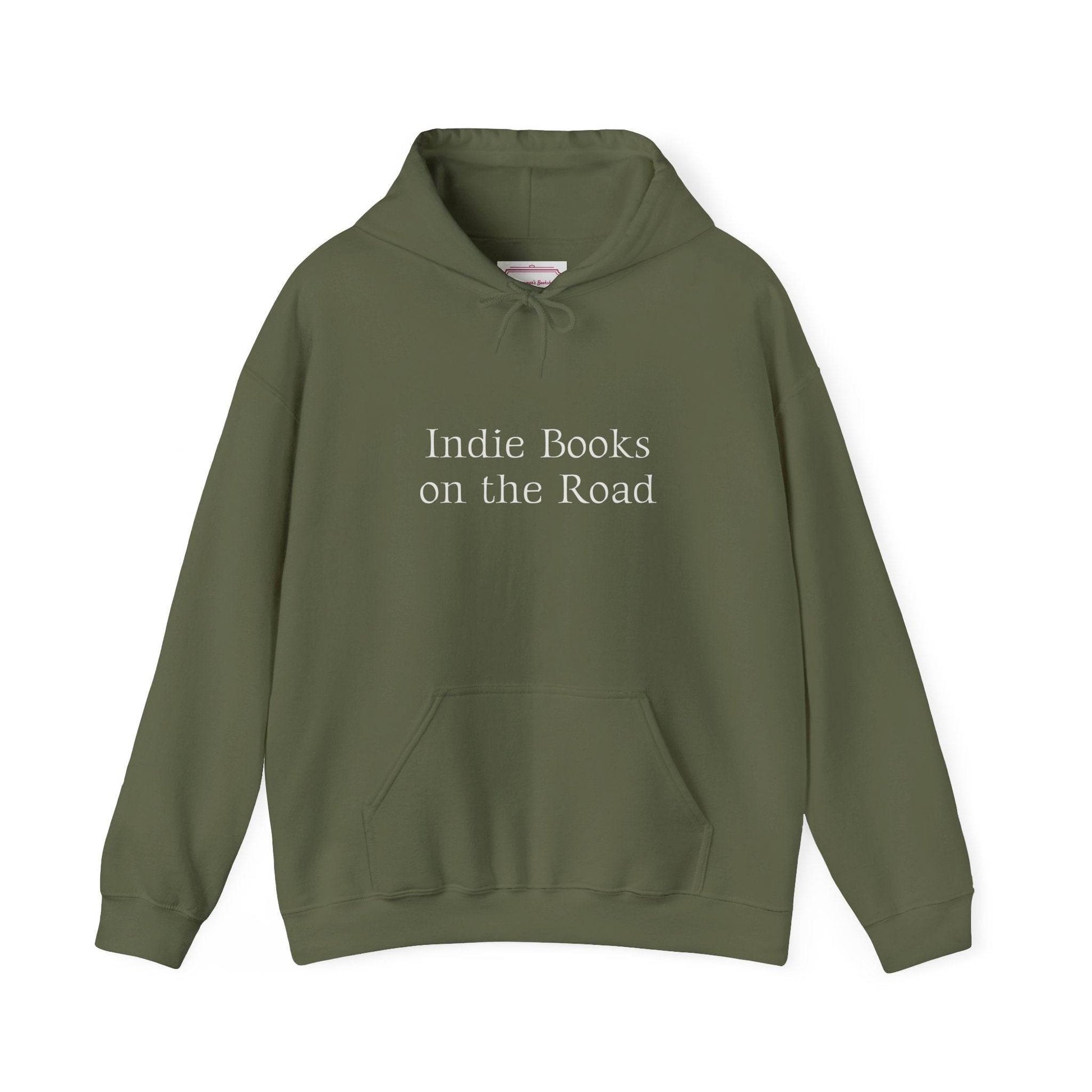 Indie Books on the Road Hooded Sweatshirt - Perfect for Book Lovers - The Dreamer's Bookshop.