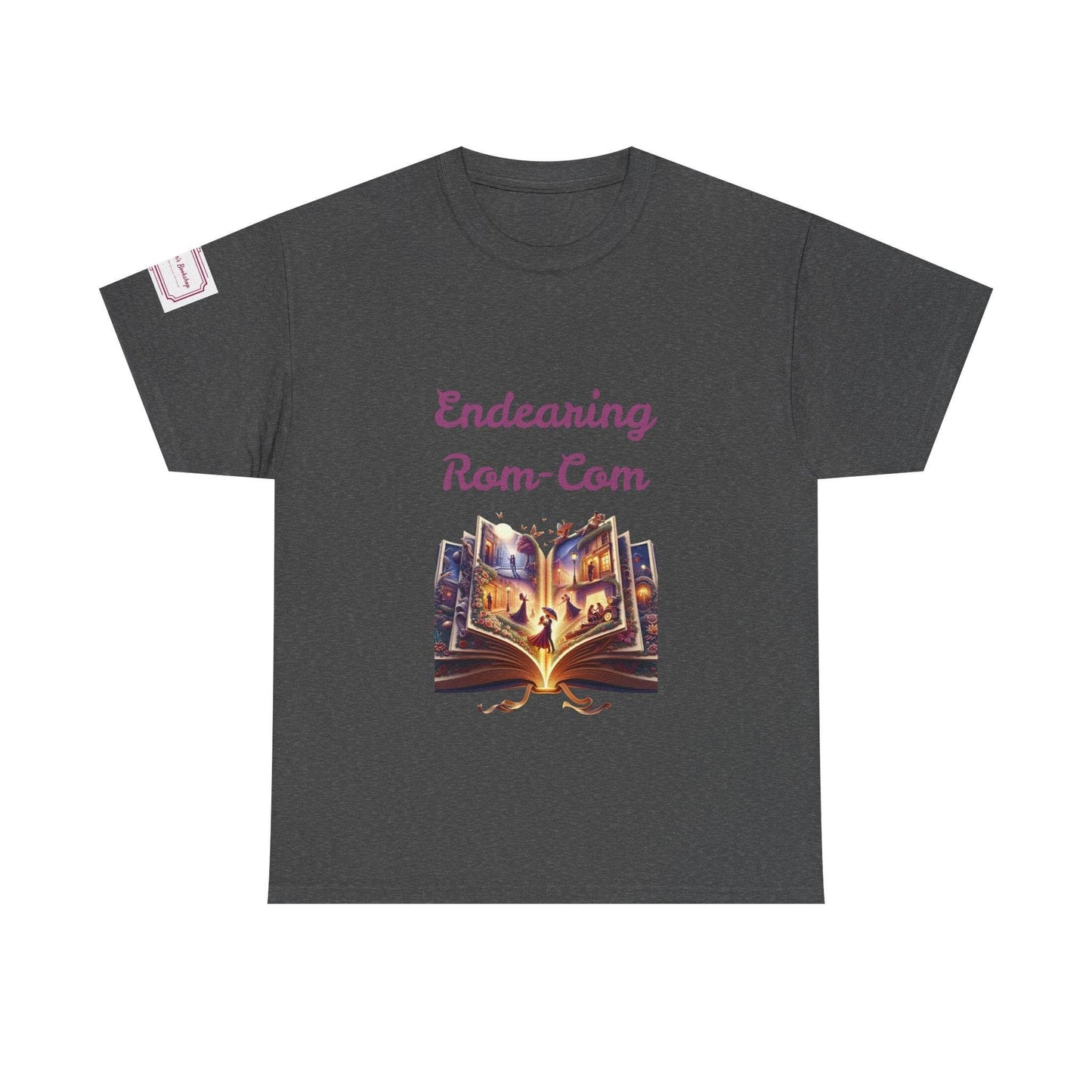 Endearing - Graphic Unisex Heavy Cotton Tee - Rom-Com Books - The Dreamer's Bookshop.