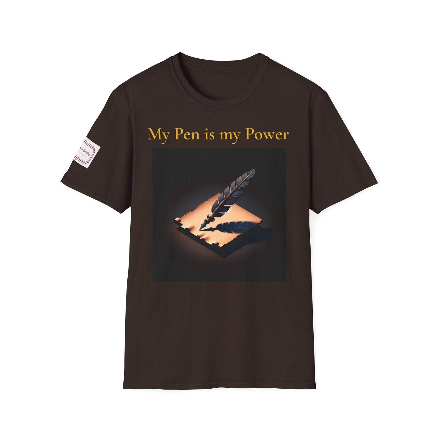 Inspirational Unisex Softstyle T-Shirt - 'My Pen' Motivational Design - The Dreamer's Bookshop.