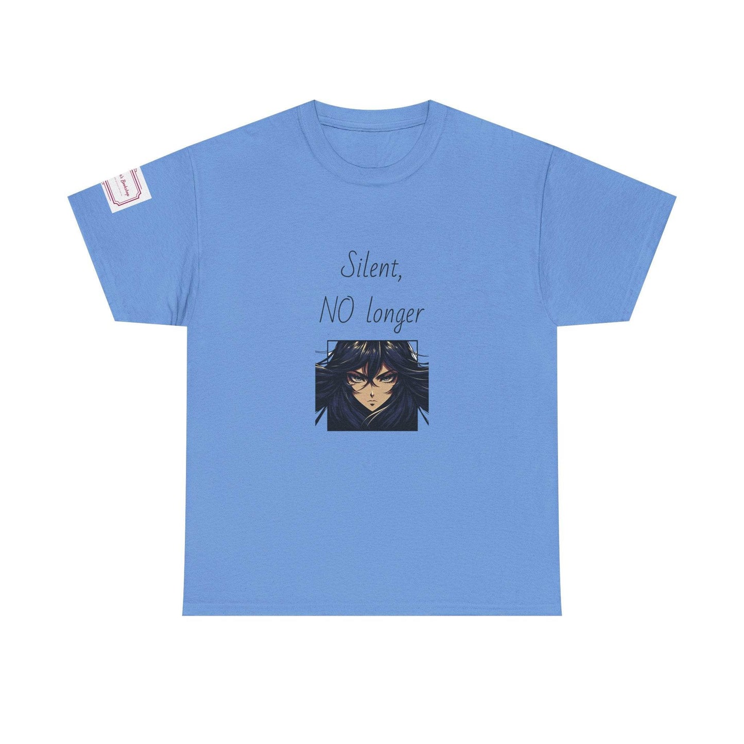 Silent, NO longer - Inspirational Unisex Heavy Cotton Tee - The Dreamer's Bookshop.
