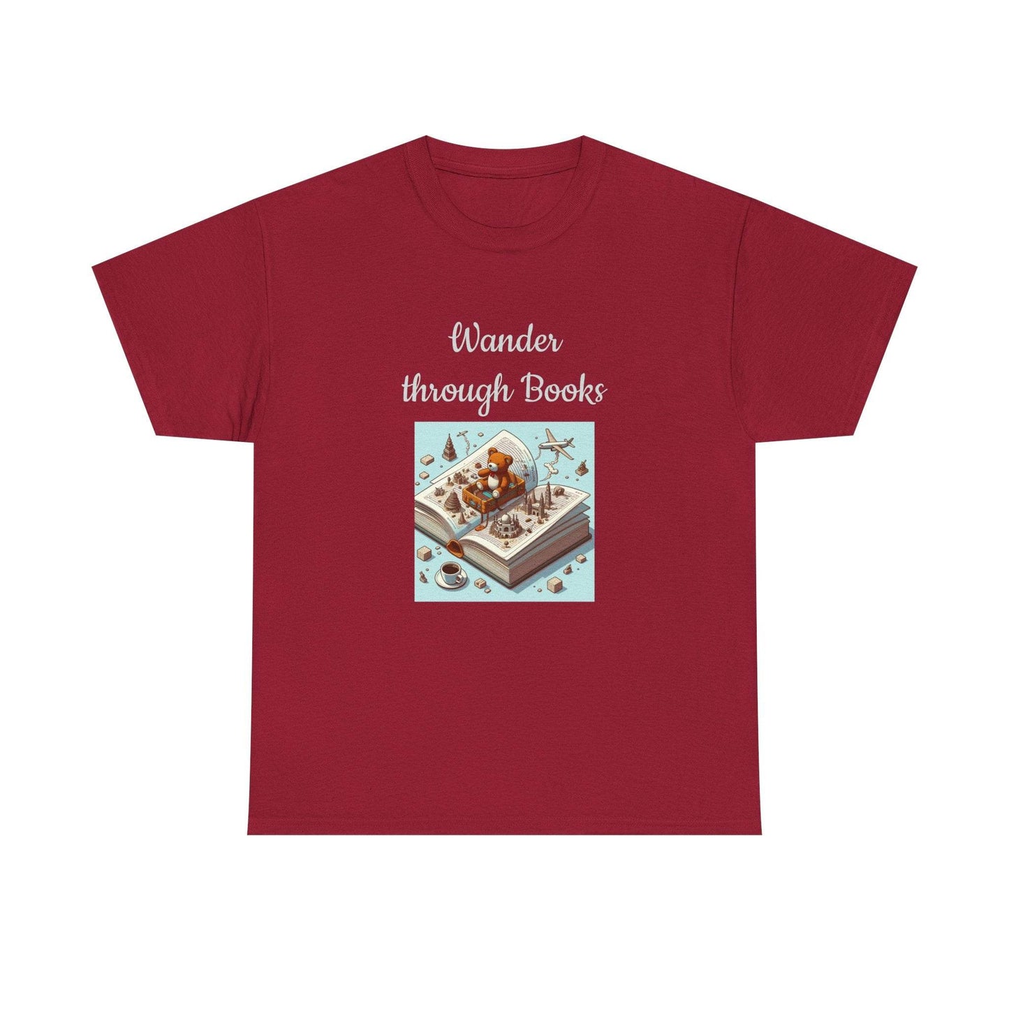 Wander - A Unisex Heavy Cotton Tee - Perfect Gift for Book Lovers - The Dreamer's Bookshop.