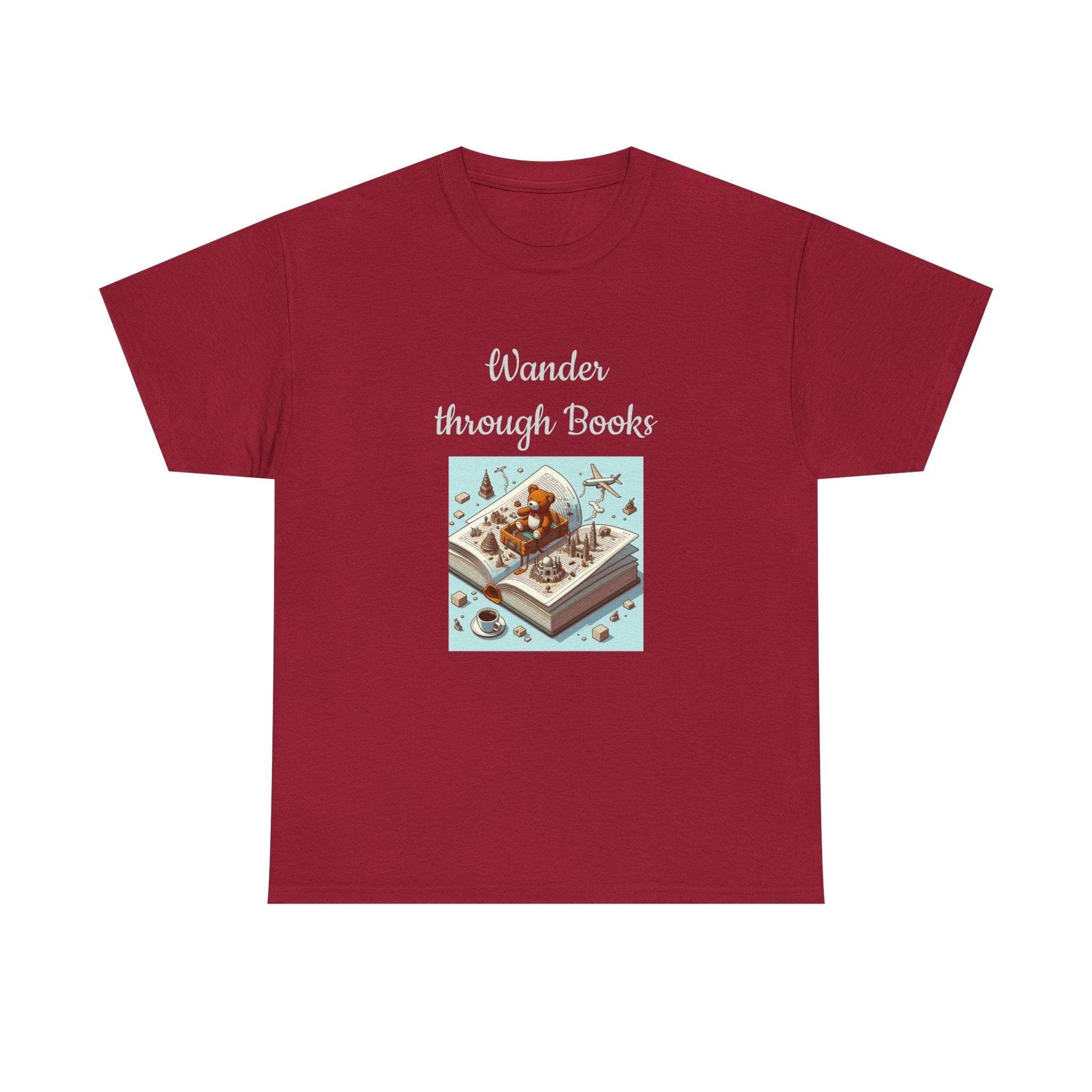 Wander - A Unisex Heavy Cotton Tee - Perfect Gift for Book Lovers - The Dreamer's Bookshop.