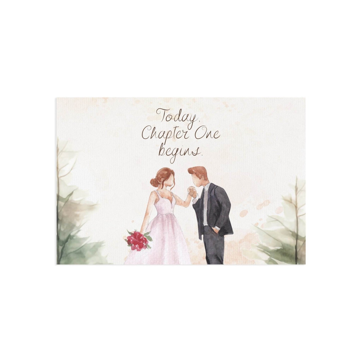 The Dreamer's Bookshop Cute "Chapter One" Wedding Card - The Dreamer's Bookshop.