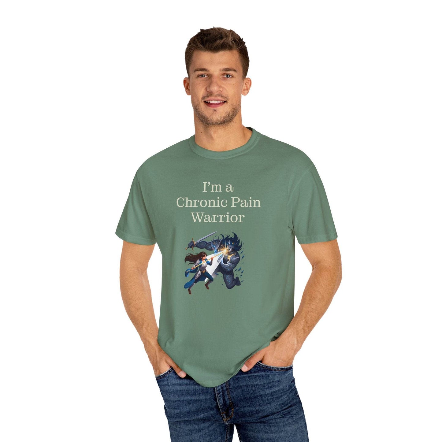Chronic Pain Warrior Unisex T-Shirt - Empowering Tee for Healthcare Awareness - The Dreamer's Bookshop.
