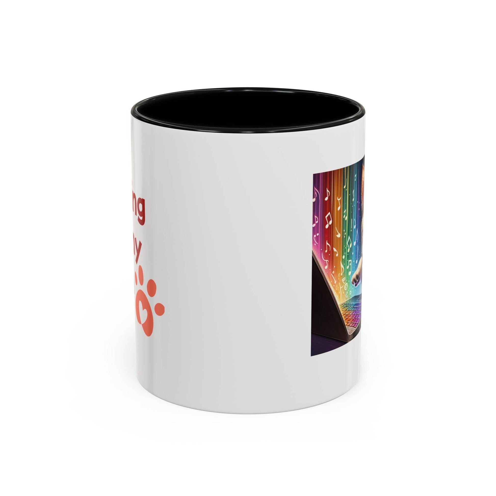 Playful Dog Writer Coffee Mug - Cute Gift for Book Lovers - The Dreamer's Bookshop.