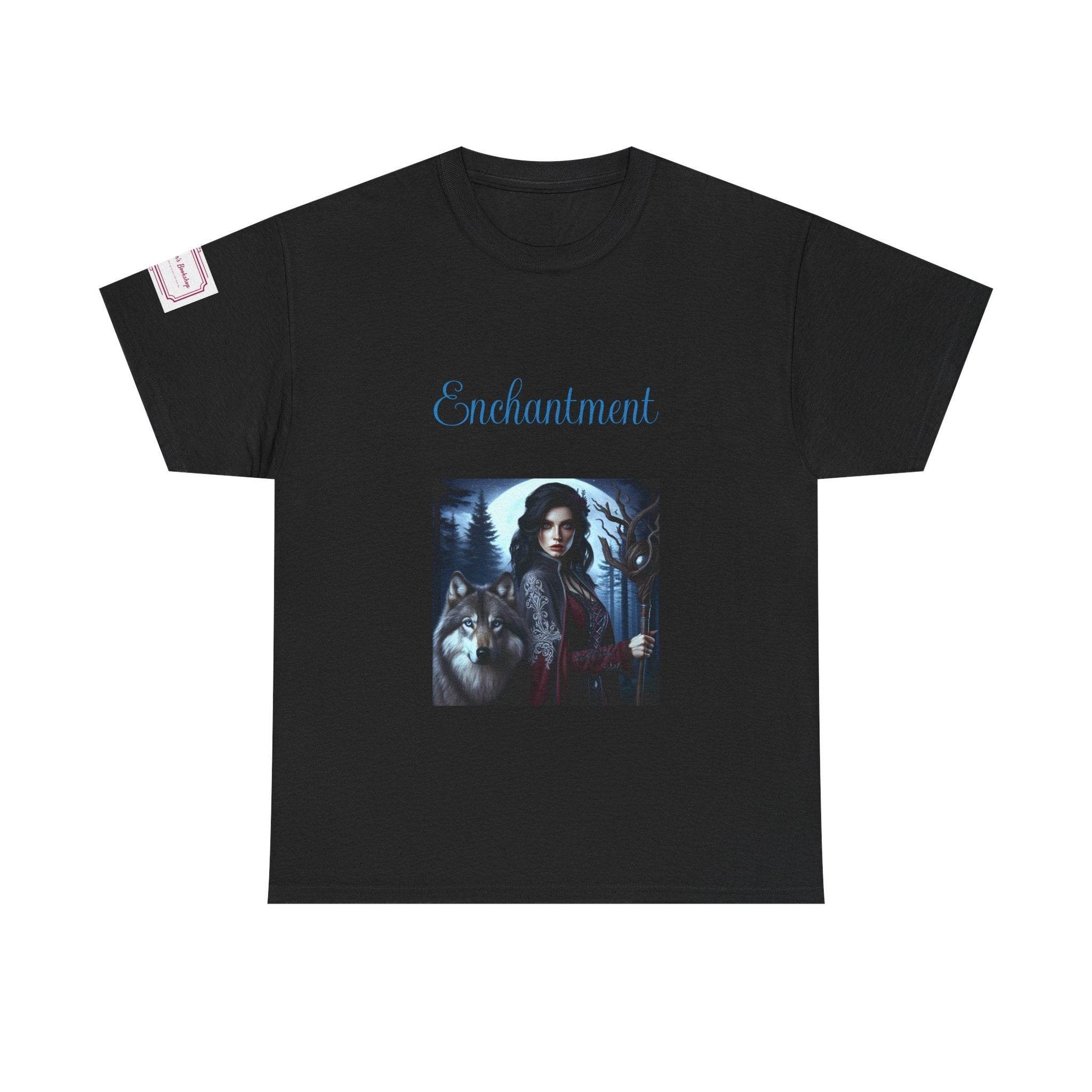 Enchanting Wolf Graphic Unisex Heavy Cotton Tee - The Dreamer's Bookshop.