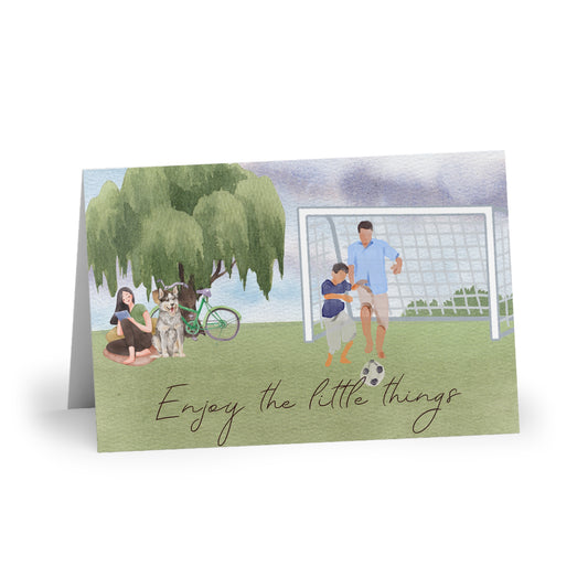 The Dreamer's Bookshop "Dad & Son" Enjoy the Little Things Card - The Dreamer's Bookshop.