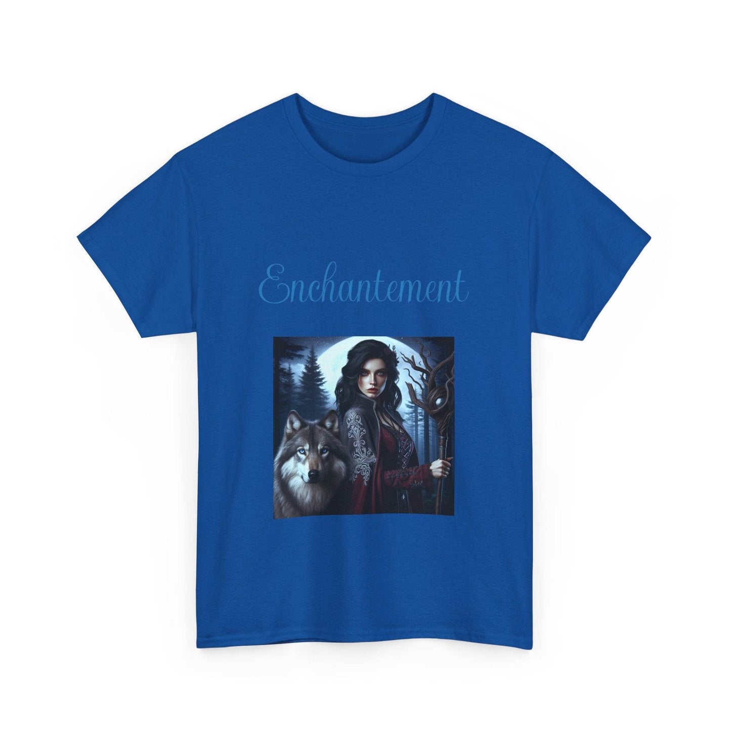Enchanted Wolf Unisex Heavy Cotton Tee - The Dreamer's Bookshop.