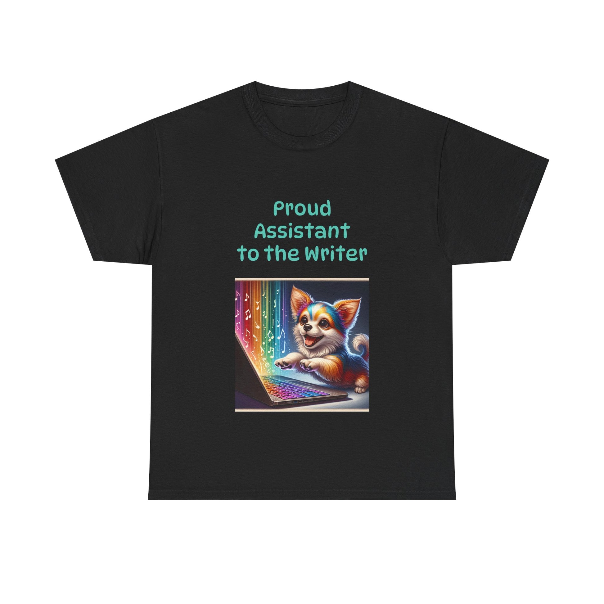 Book Lover's Unisex Heavy Cotton Tee - "Assistant Writer" - The Dreamer's Bookshop.
