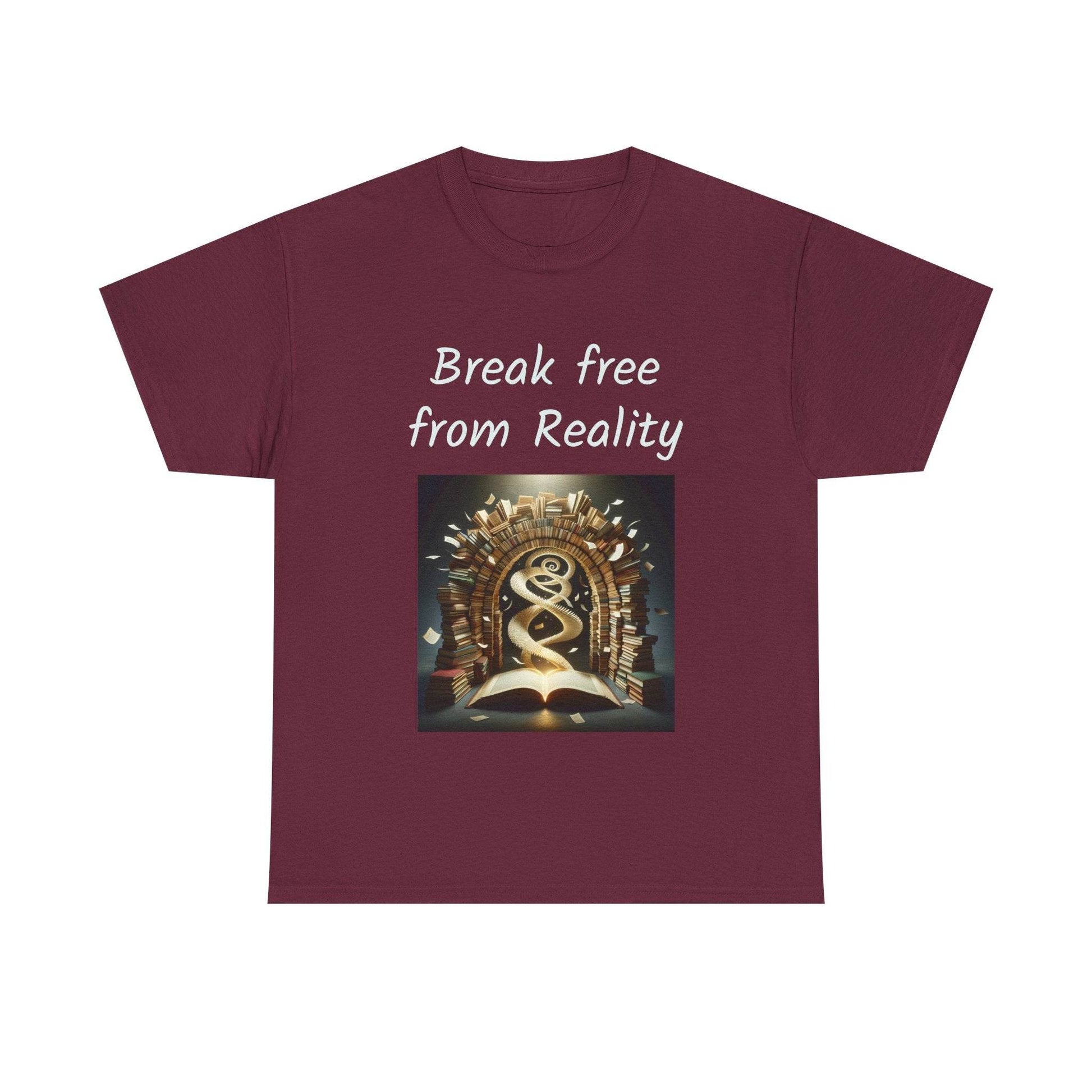 Break Free - Unisex Heavy Cotton Tee - Book Lovers - The Dreamer's Bookshop.