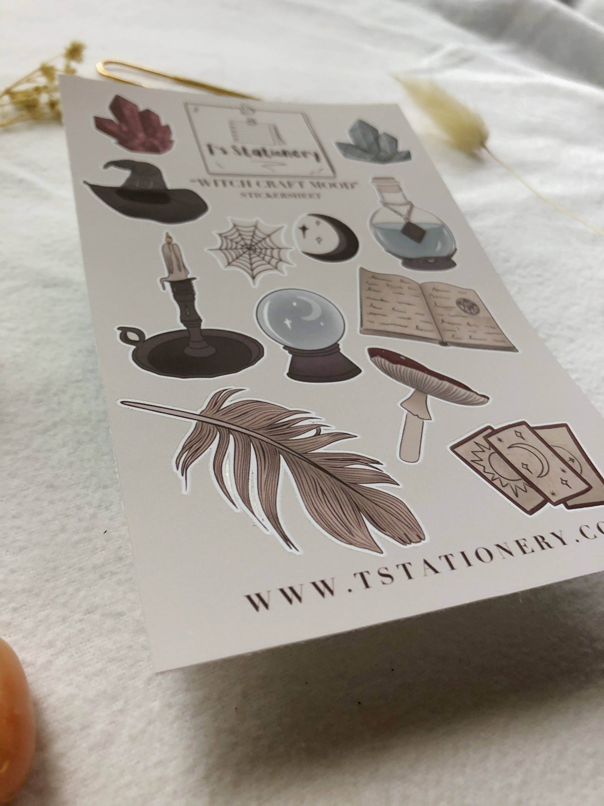 T's Stationery - Stickervel „Witchcraft Mood” - The Dreamer's Bookshop.