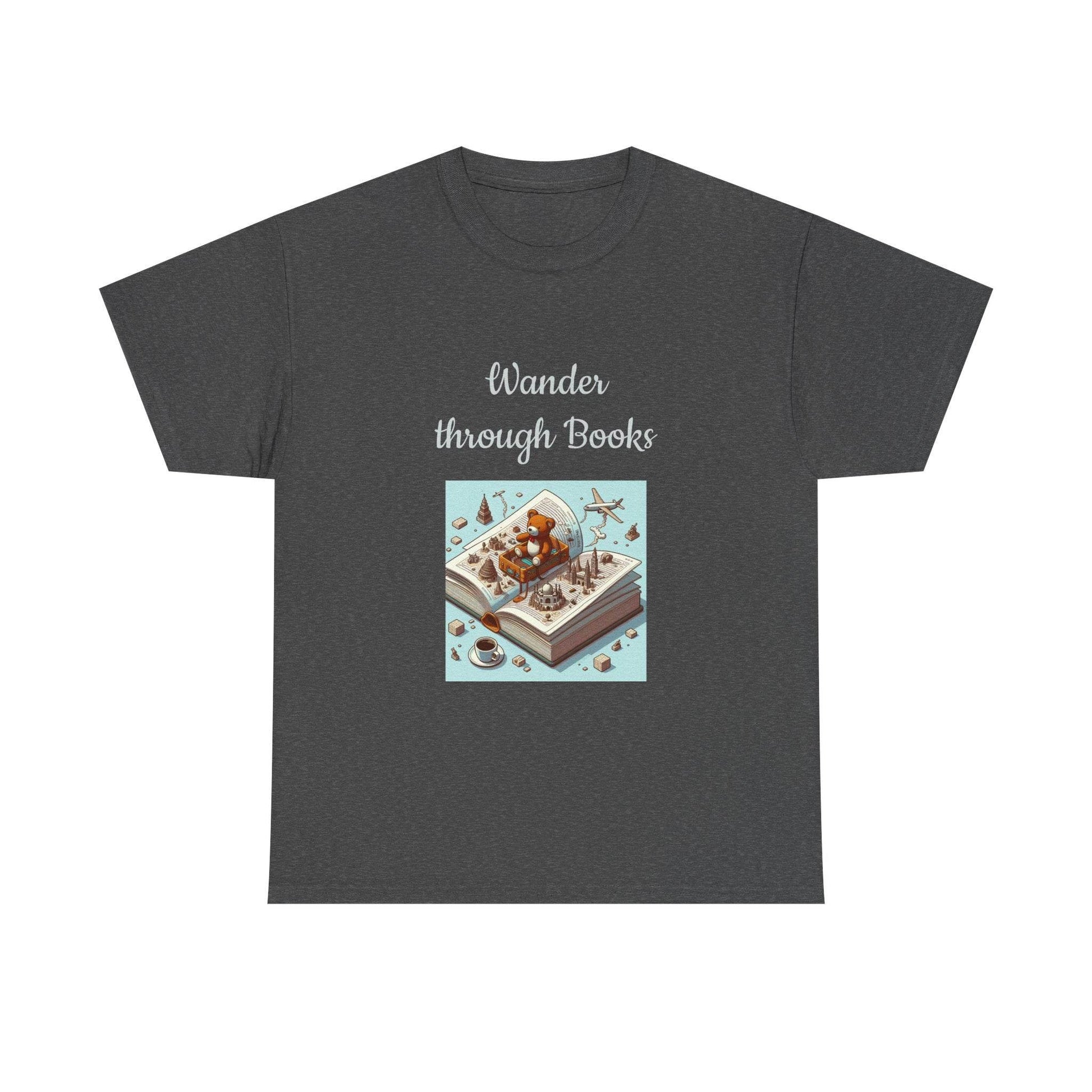 Wander - Unisex Heavy Cotton Tee for Book Lovers - The Dreamer's Bookshop.