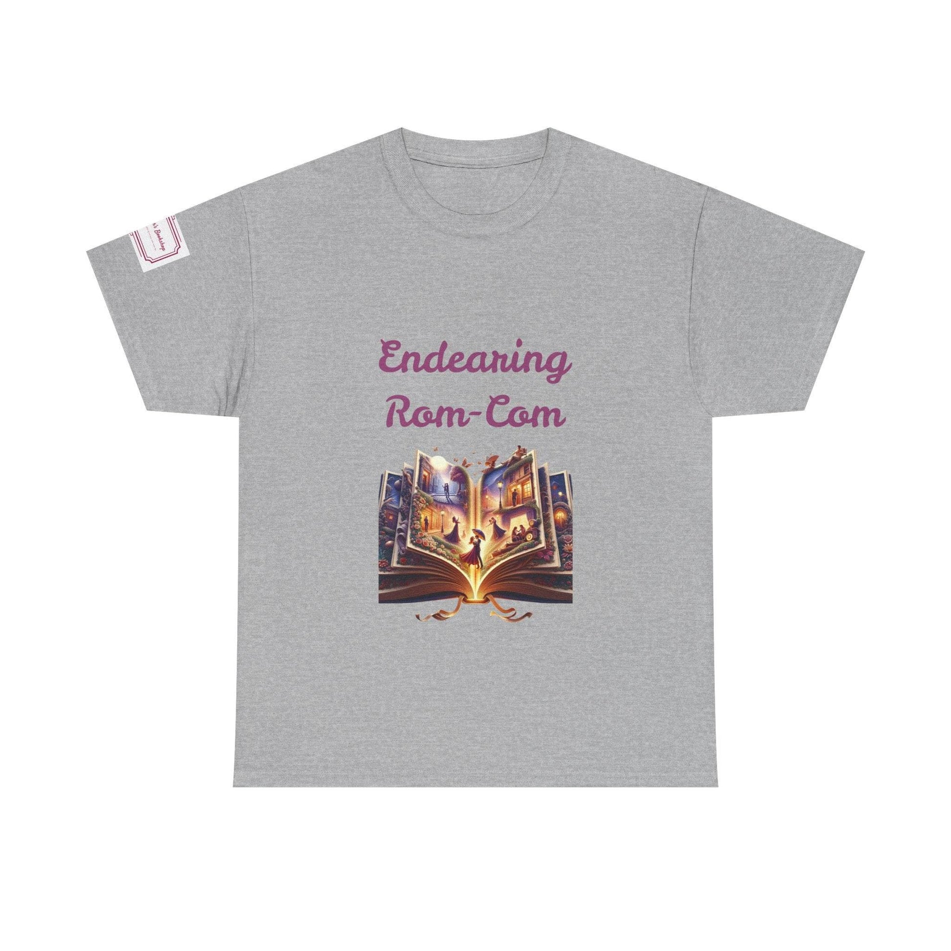 Endearing - Graphic Unisex Heavy Cotton Tee - Rom-Com Books - The Dreamer's Bookshop.