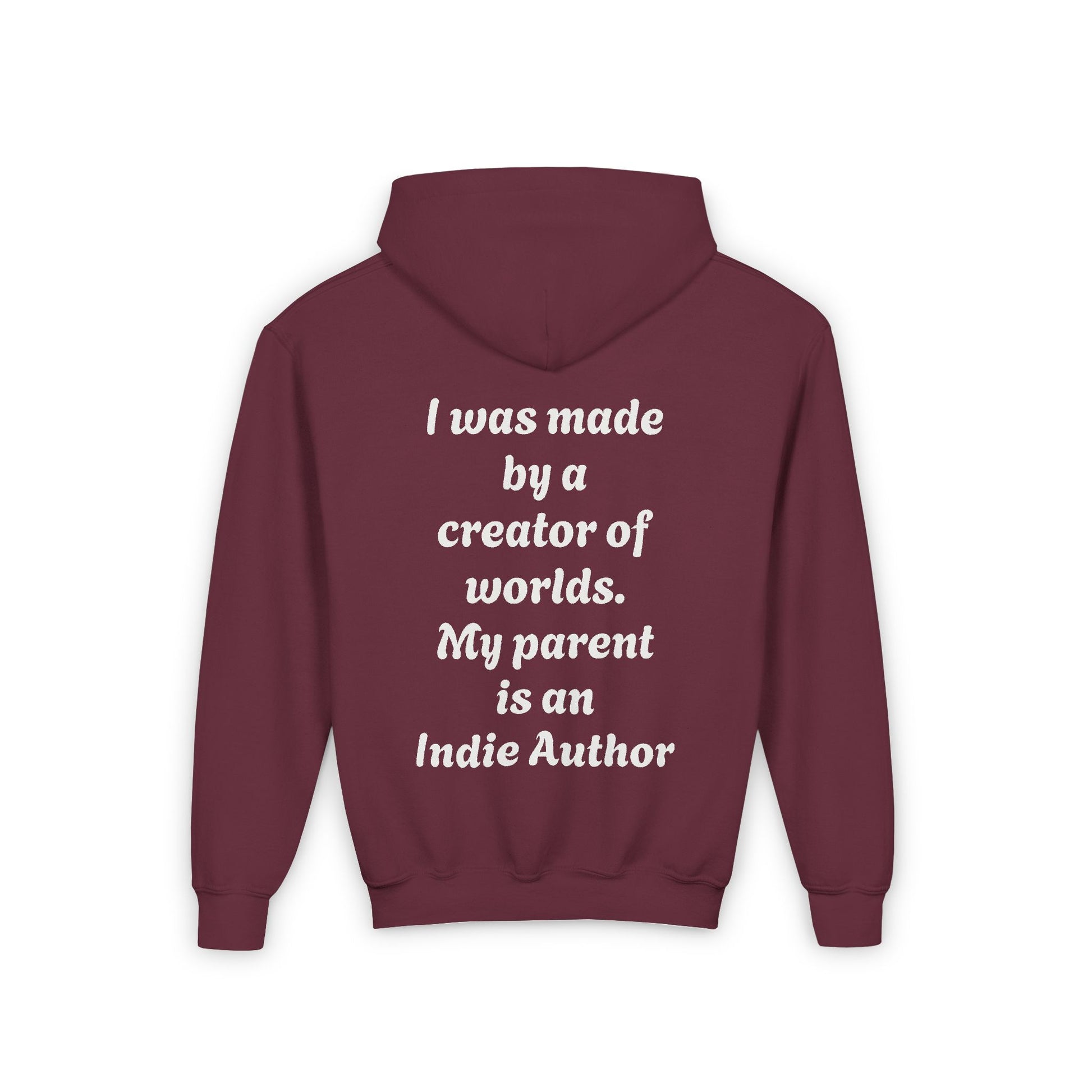 US (Ww) - Youth Heavy Blend Hooded Sweatshirt - "Born to be Original" & "Created by a Creator of Worlds" - The Dreamer's Bookshop.
