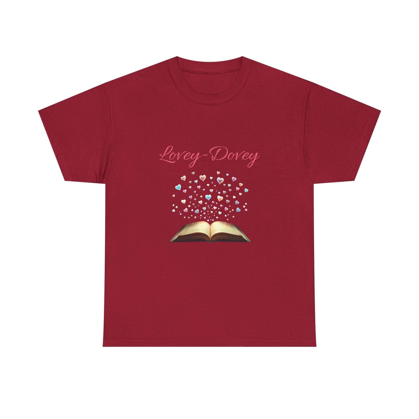 Lovey-Dovey - Graphic Tee - Unisex Heavy Cotton T-Shirt for Book Lovers - The Dreamer's Bookshop.