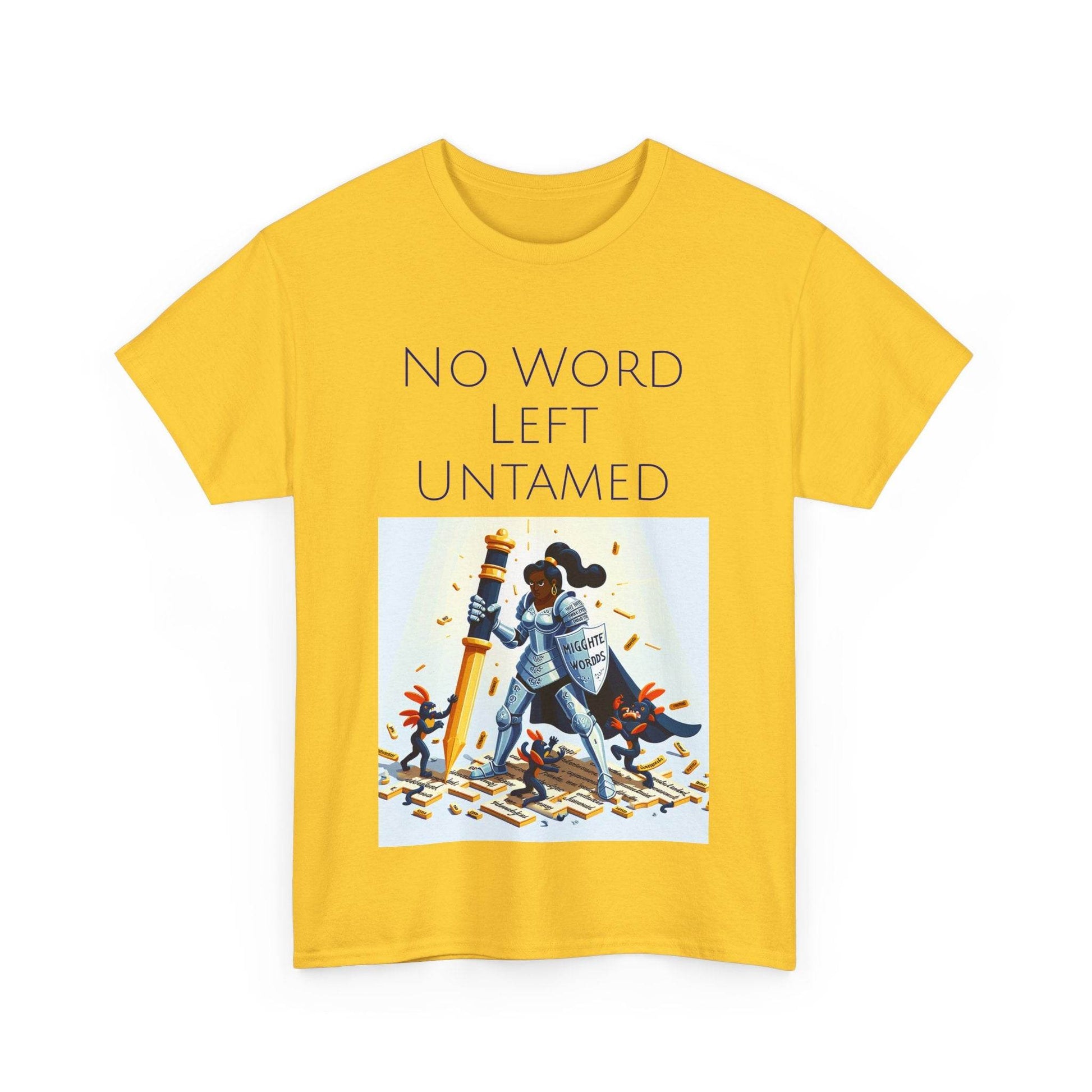 No Word Unisex Heavy Cotton Tee - Creative Writer's Apparel - The Dreamer's Bookshop.