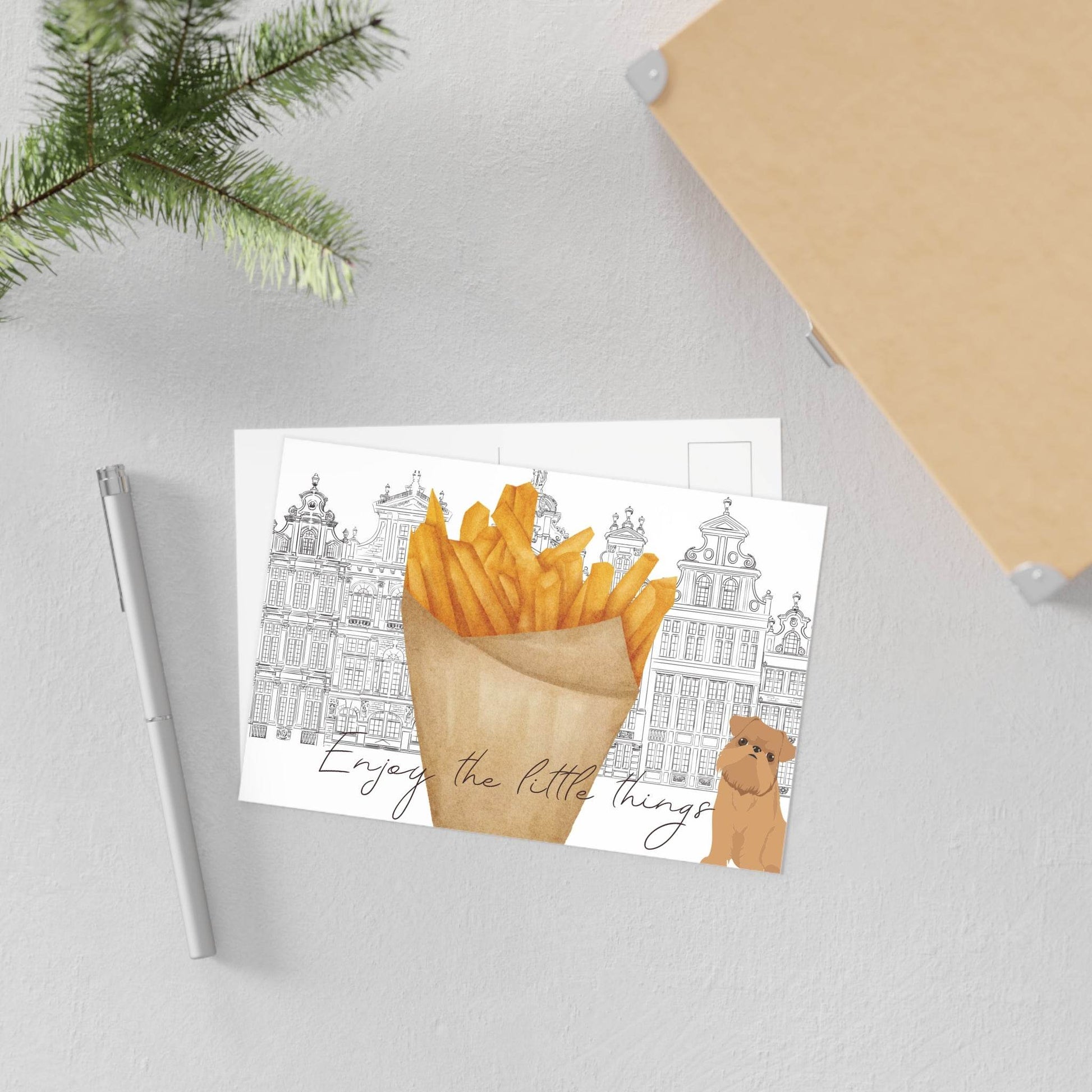 The Dreamer's Bookshop "Belgian Fries" Enjoy the Little Things Card - The Dreamer's Bookshop.