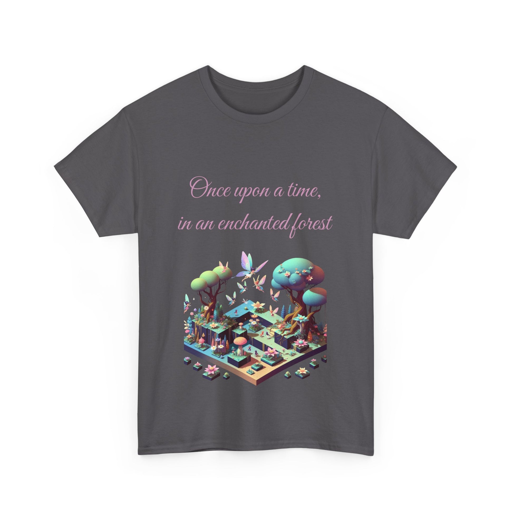 Book Lover's Unisex Heavy Cotton Tee - "Enchanted Forest" - The Dreamer's Bookshop.