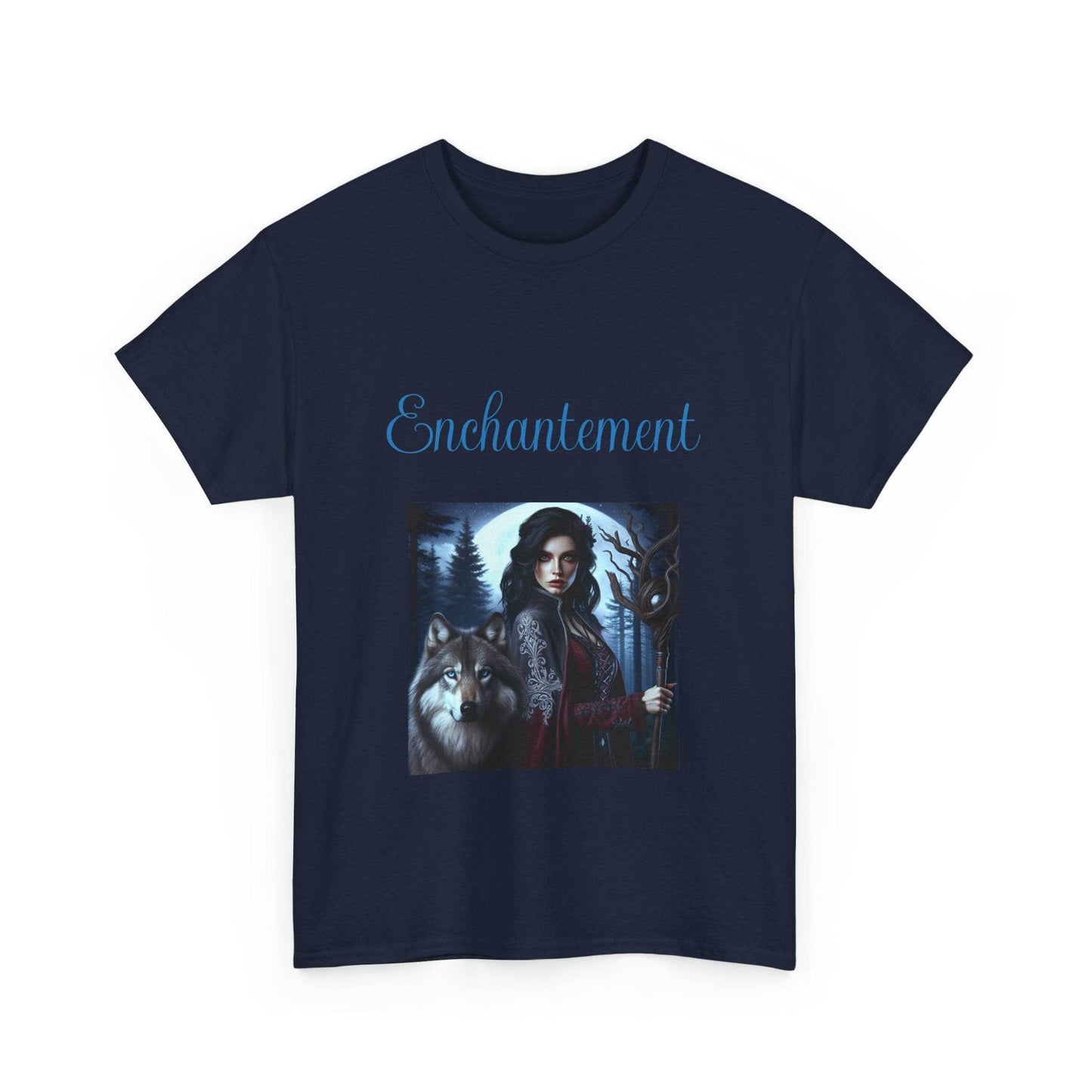 Enchanted Wolf Unisex Heavy Cotton Tee - The Dreamer's Bookshop.