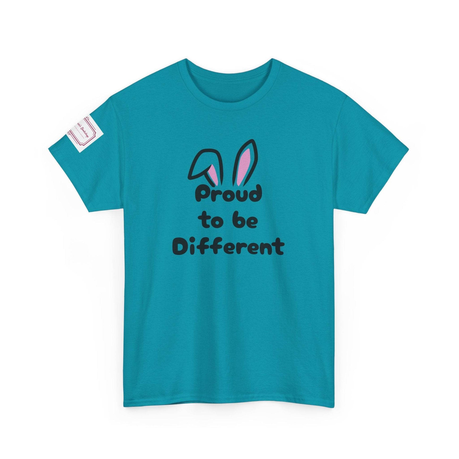 Proud to be Different Unisex Heavy Cotton Tee - Celebrate Individuality - The Dreamer's Bookshop.