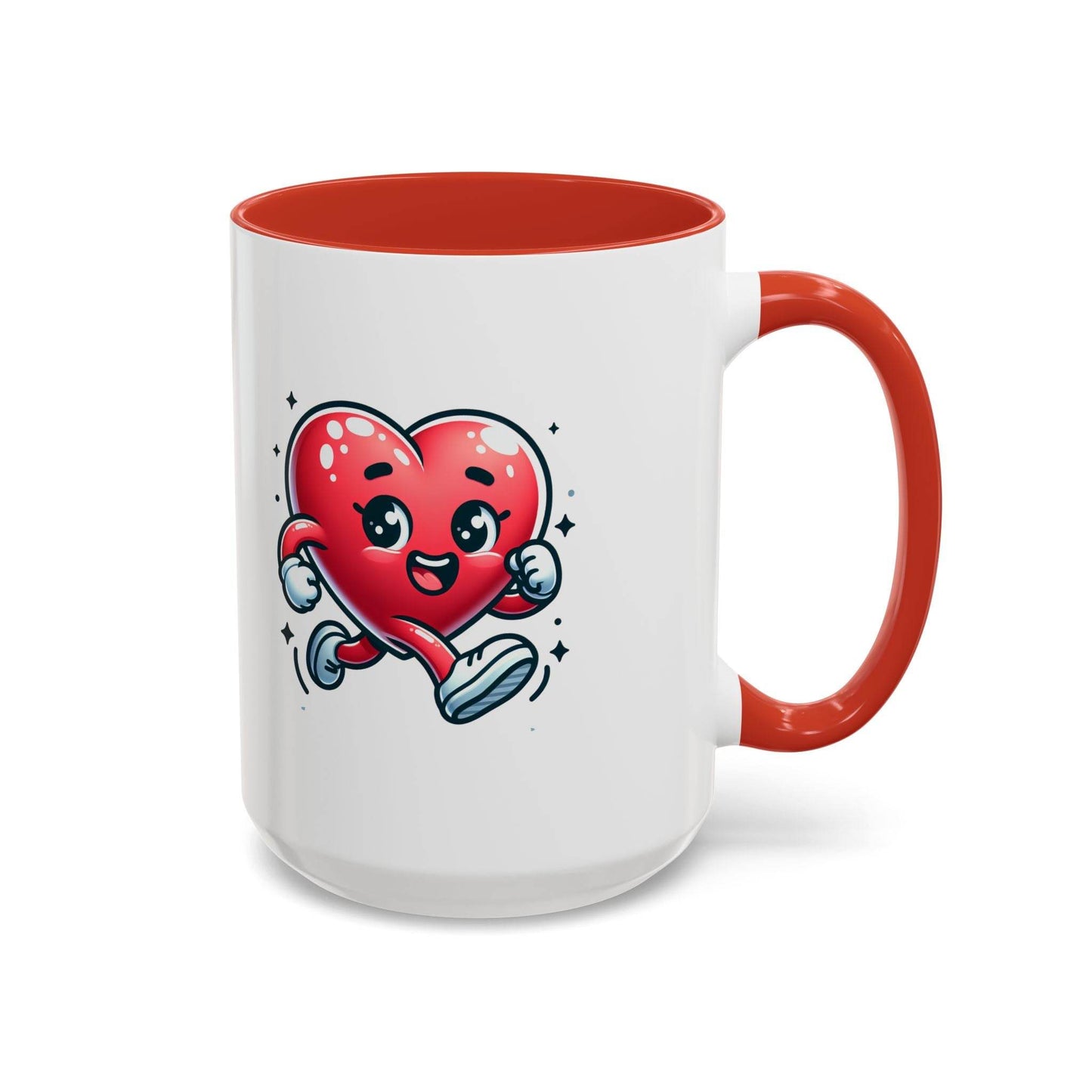 Cute Heart Character Coffee Mug - 11 & 15oz - The Dreamer's Bookshop.