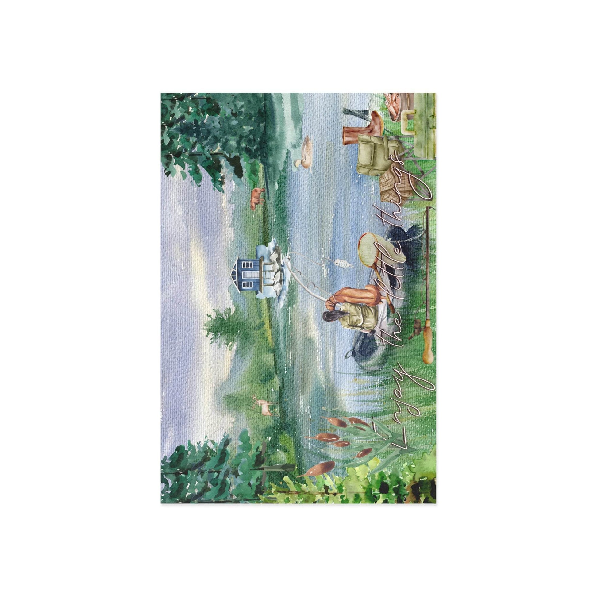 The Dreamer's Bookshop "Fishing" Enjoy the Little Things Card - The Dreamer's Bookshop.