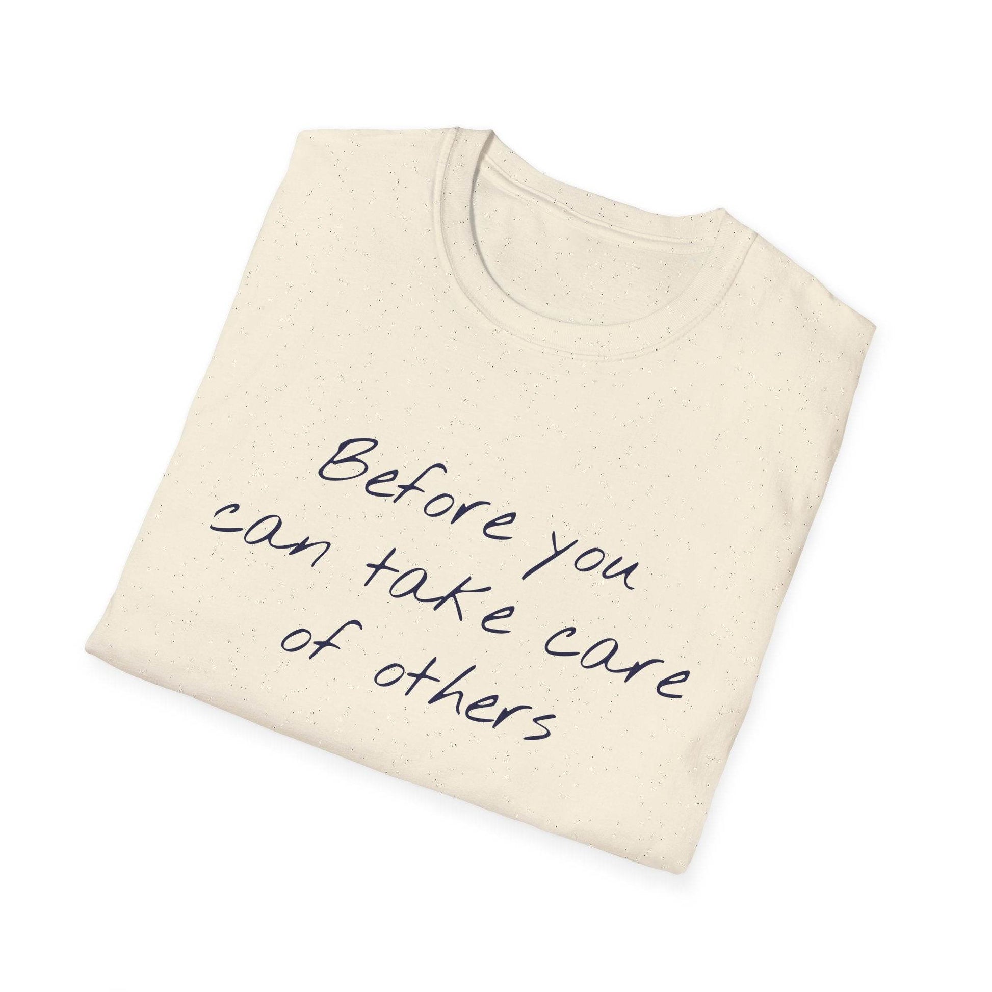 Unisex Softstyle T-Shirt - 'Take Care' Inspirational - The Dreamer's Bookshop.