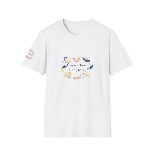 Unisex T-Shirt - "Where I long to be" for Book Lovers