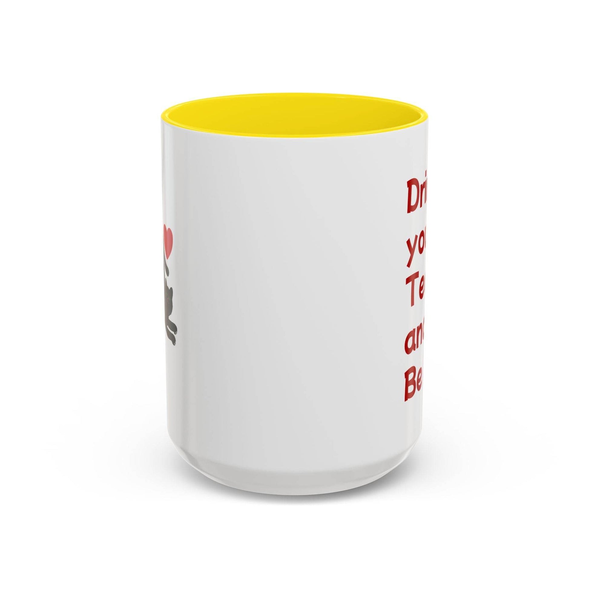 Cute Cat Love Tea Mug - 11 & 15oz Drink and be Nice - The Dreamer's Bookshop.