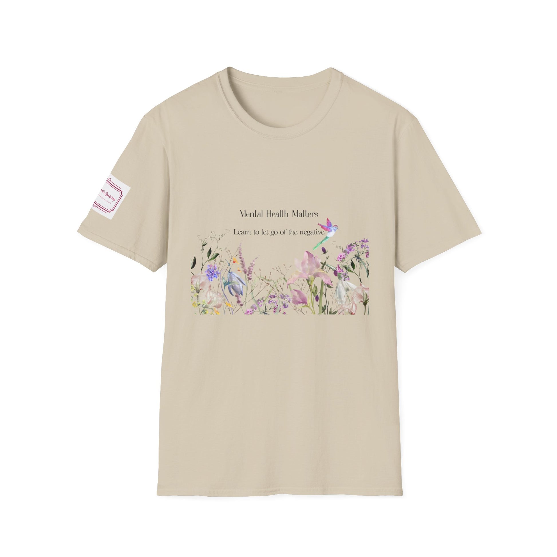 Inspirational Unisex T-Shirt - Mental Health "Let Go" - The Dreamer's Bookshop.