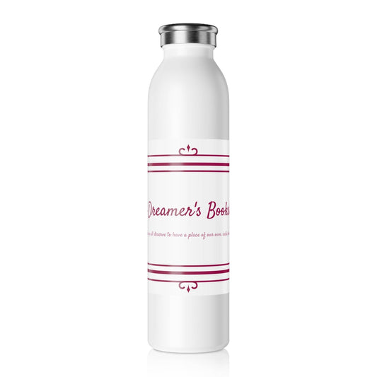 Stylish Slim Water Bottle - Dreamer's Bottle Collection - The Dreamer's Bookshop.