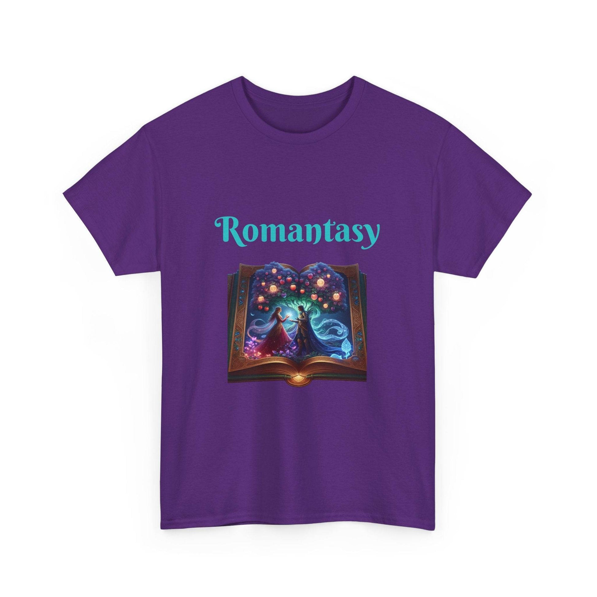 Fantasy - Graphic Tee - Unisex Heavy Cotton T-Shirt Romantasy Books - The Dreamer's Bookshop.