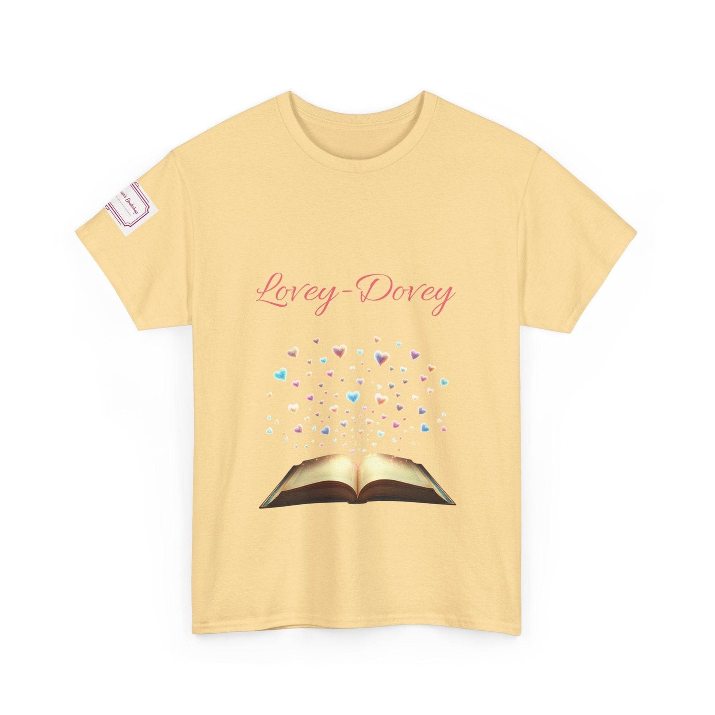 Lovey-Dovey - Graphic Unisex Heavy Cotton Tee - The Dreamer's Bookshop.