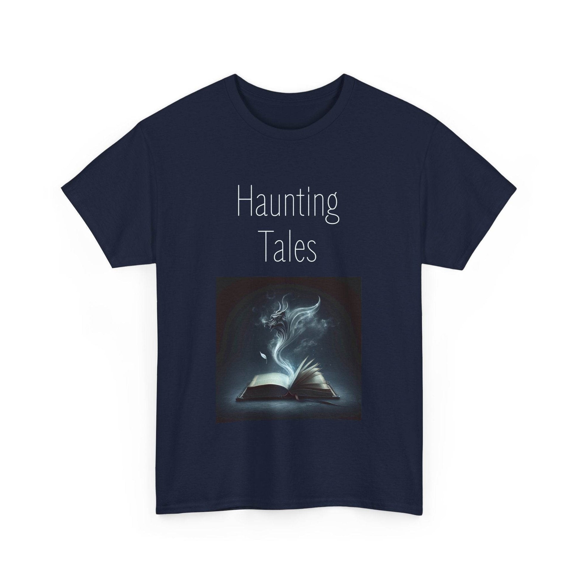 Haunting Tales - A Unisex Heavy Cotton Tee - Perfect for Book Lovers - The Dreamer's Bookshop.