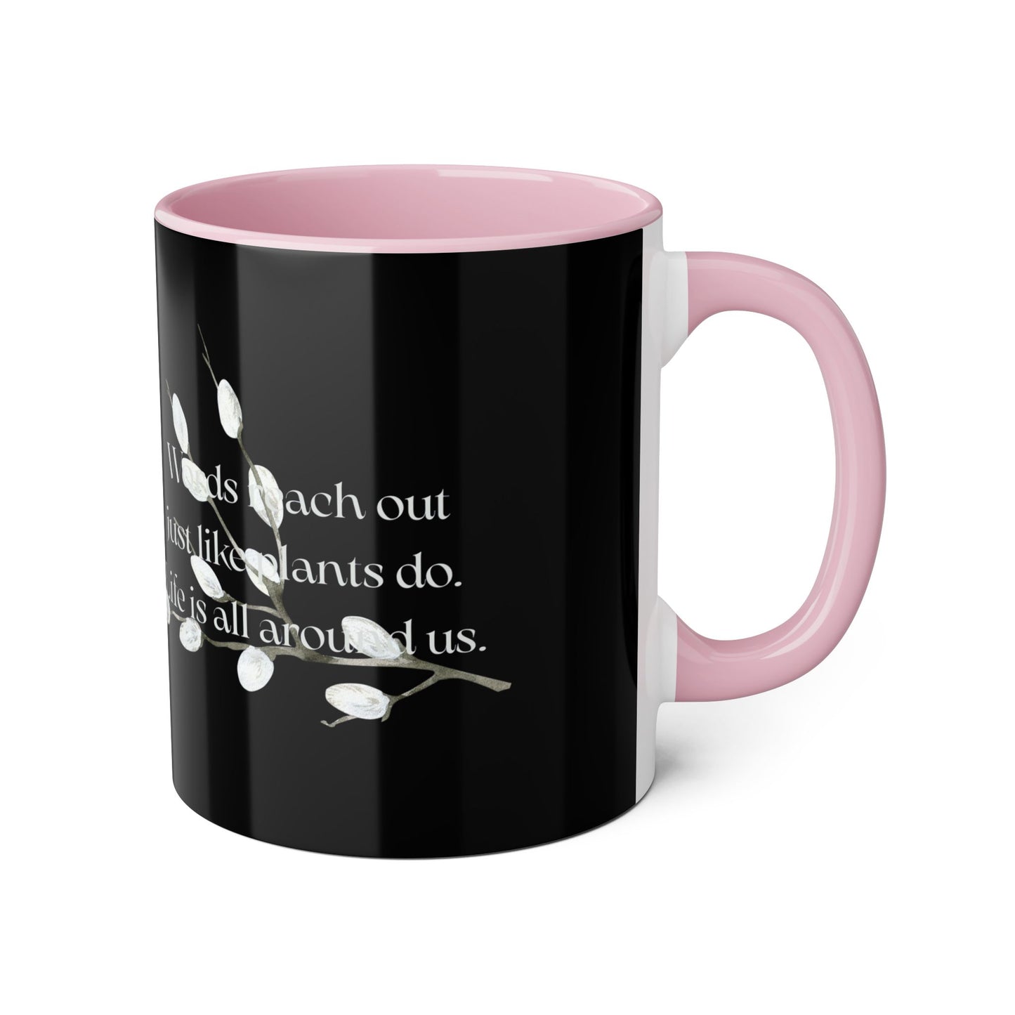 Words Reach Out Mug - 11oz Coffee Cup for Book Lovers