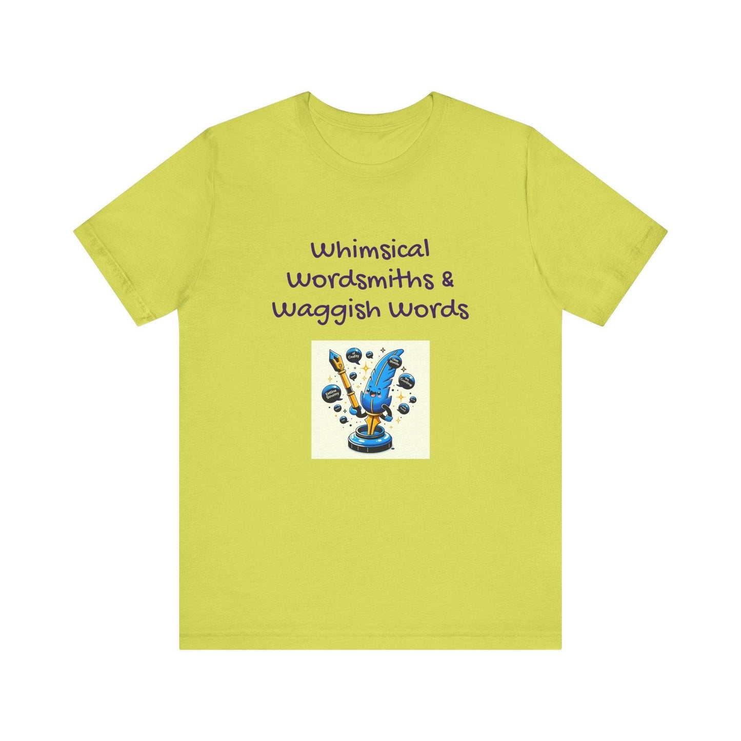 Whimsical Wordsmith Unisex Jersey Tee - Fun Graphic for Writers & Word Lovers - The Dreamer's Bookshop.