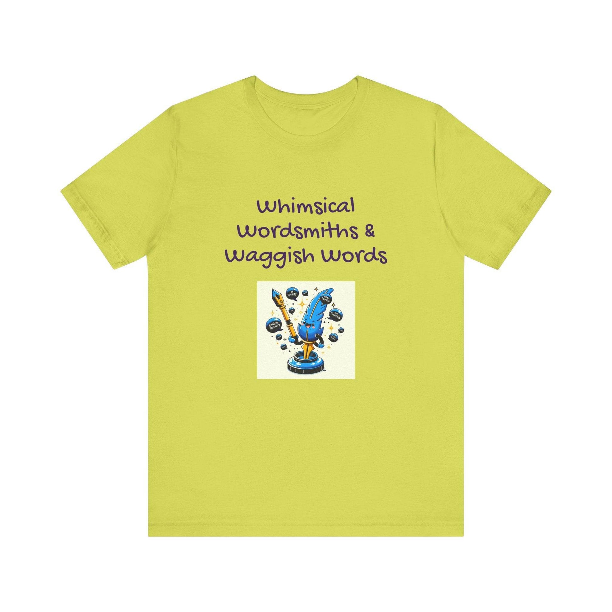 Whimsical Wordsmith Unisex Jersey Tee - Fun Graphic for Writers & Word Lovers - The Dreamer's Bookshop.