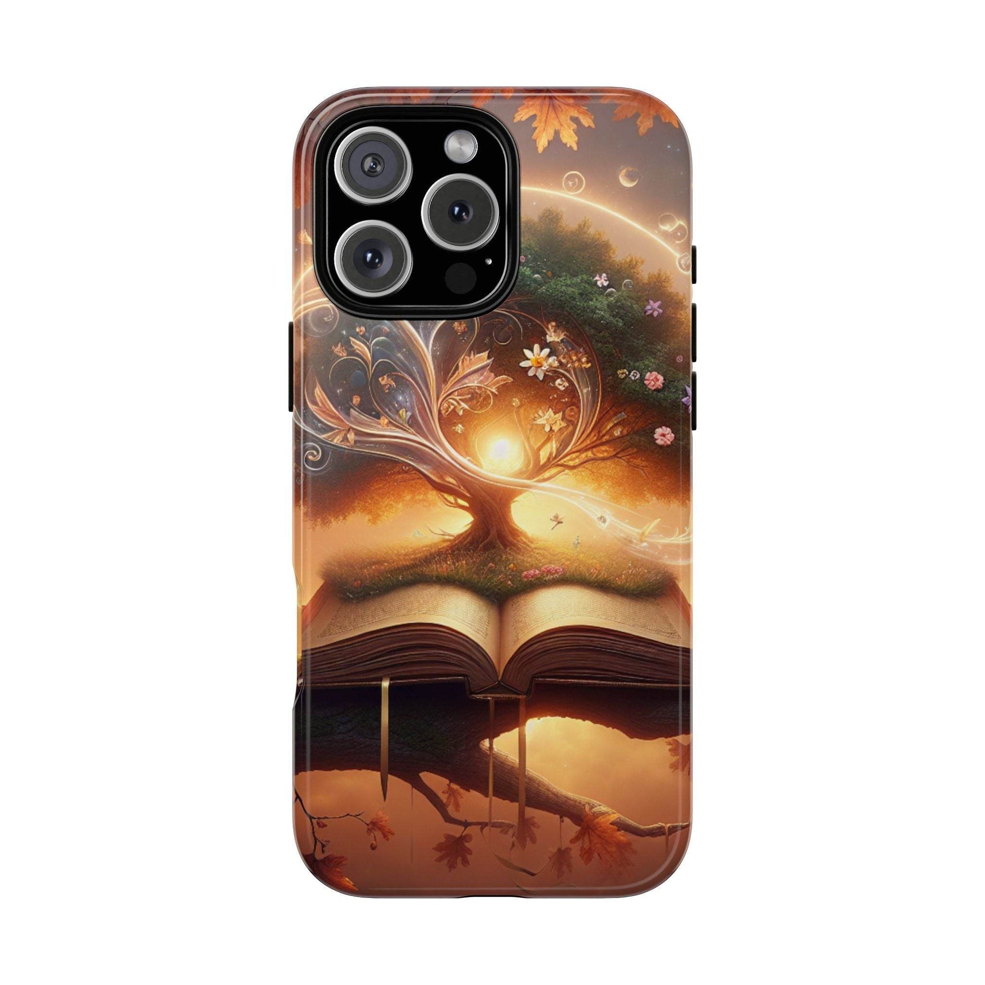 Nature-Inspired iPhone & Samsung Phone Case with Tree of Life Design - The Dreamer's Bookshop.
