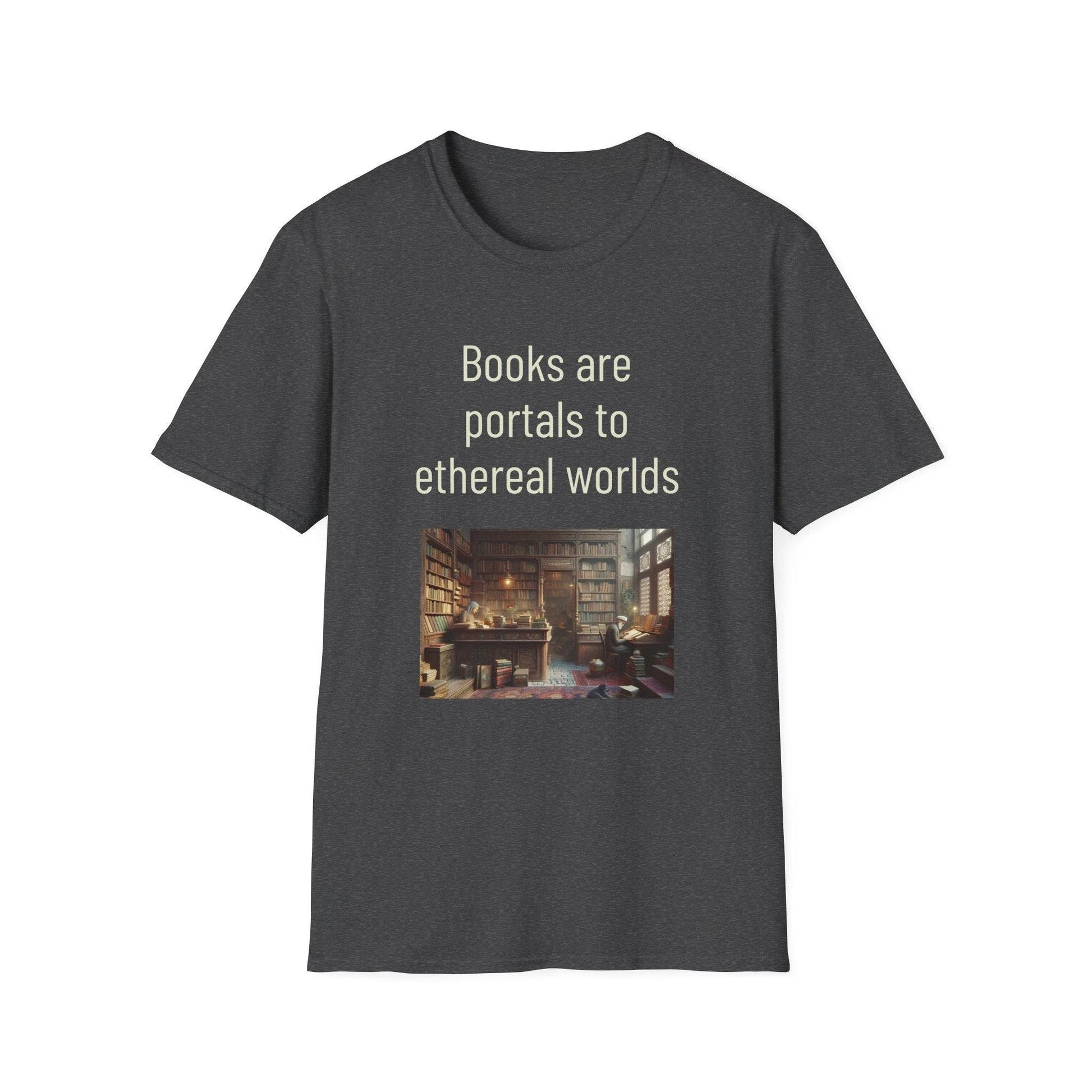 Unisex Softstyle T-Shirt - 'Portals' Inspirational - The Dreamer's Bookshop.