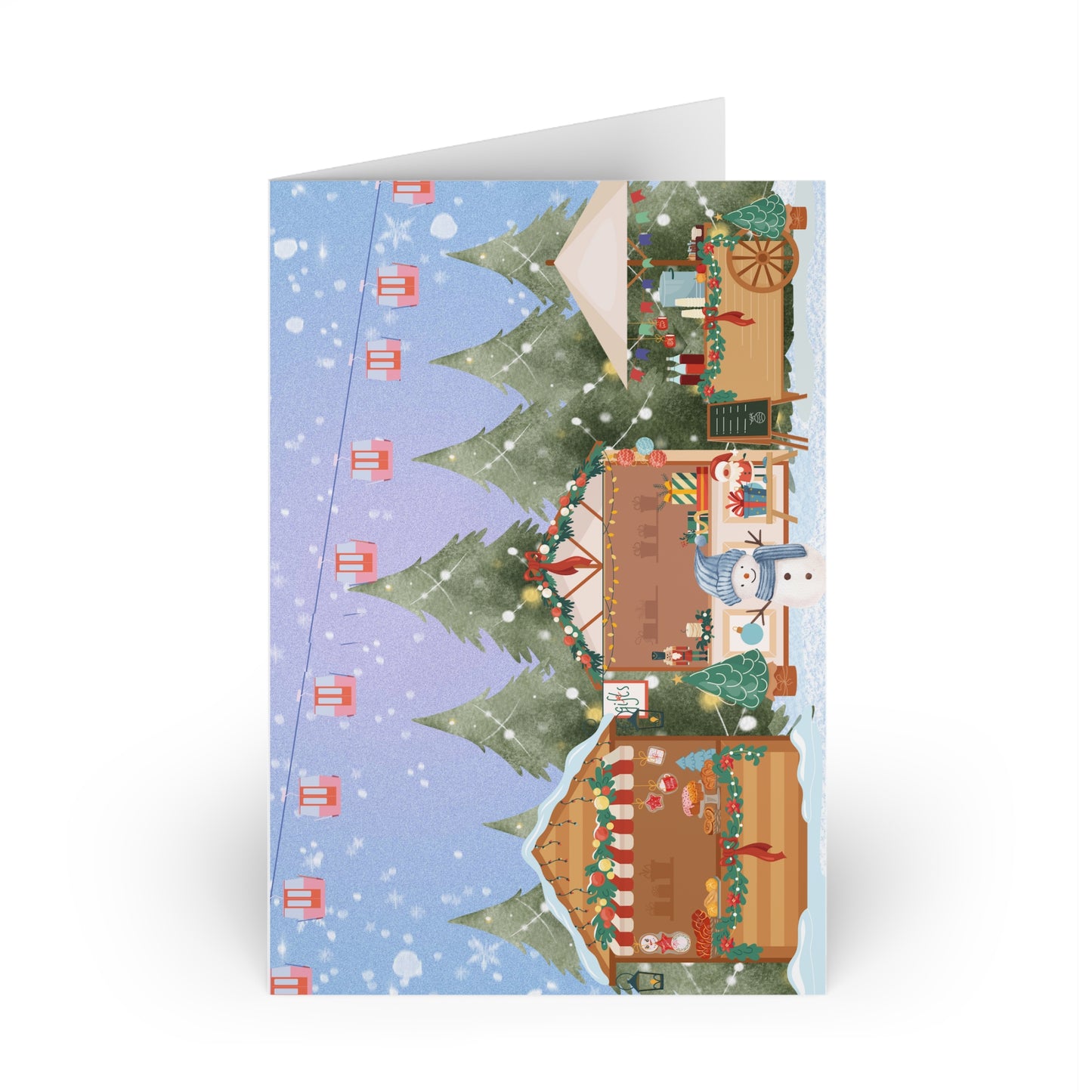 The Dreamer's Bookshop "Winter Market" Christmas Card