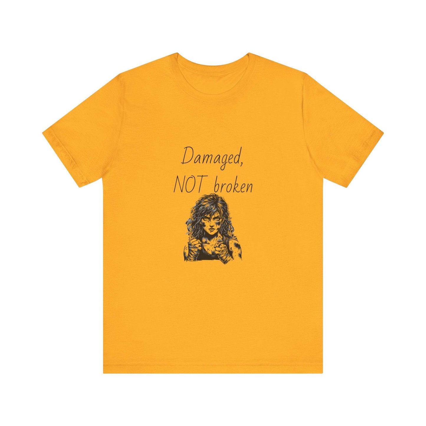 Fierce Survivor Unisex Short Sleeve Tee - Damaged, NOT broken - The Dreamer's Bookshop.